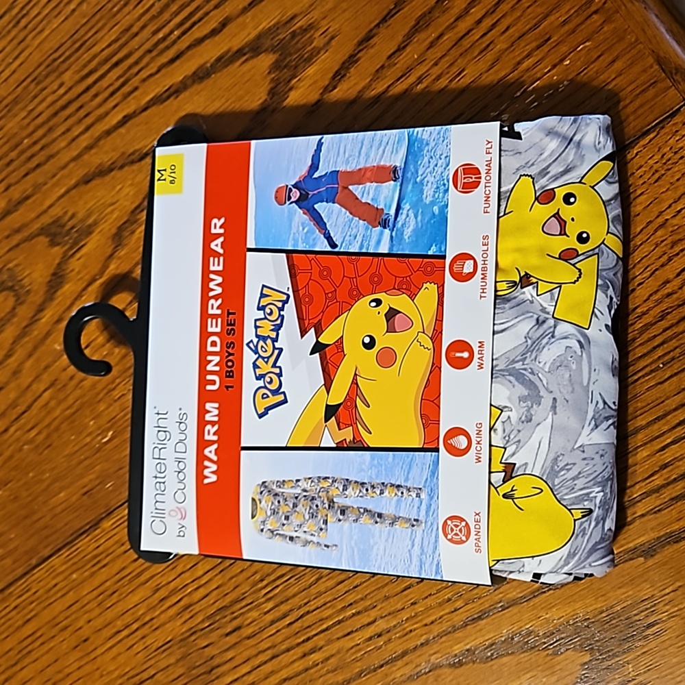 Boys Pokémon Warm Long Underwear Set
